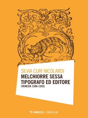 cover image of Melchiorre Sessa tipografo ed editore